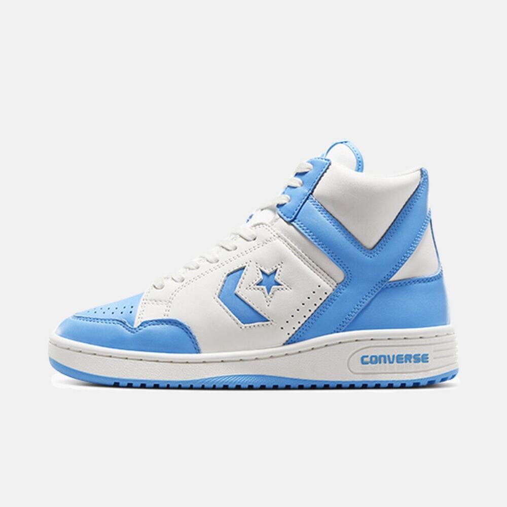 CONVERSE WEAPON MEN'S 9.5 MID UNC LARRY BIRD MAGIC JOHNSON NIB A10597C WHT BLUE - Picture 3 of 6